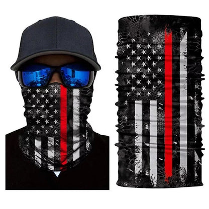 TrendsyShop MURICA Flag Red Face Bandana Magic Scarf Headwrap Balaclava (BWR)